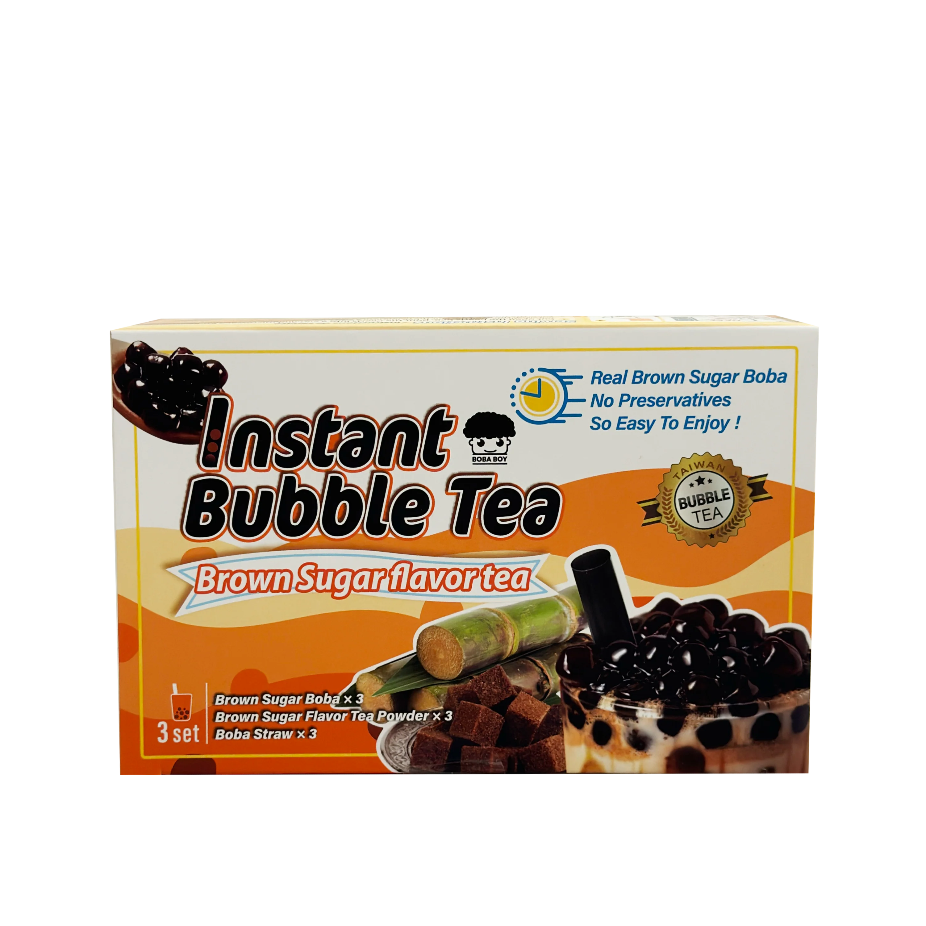 Boba Boy Instant Bubble Tea Kit - Brown Sugar (3)