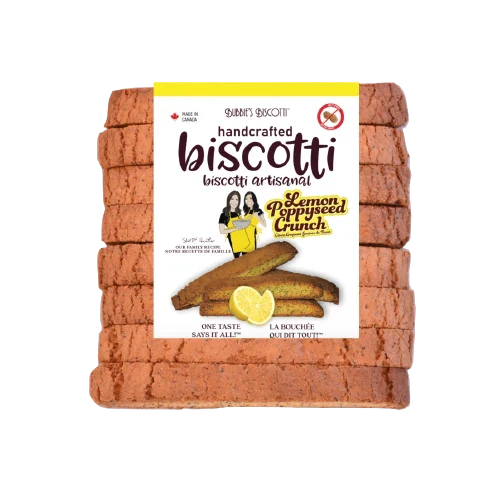 Bubbie's Biscotti Lemon Poppyseed Crunch (8)