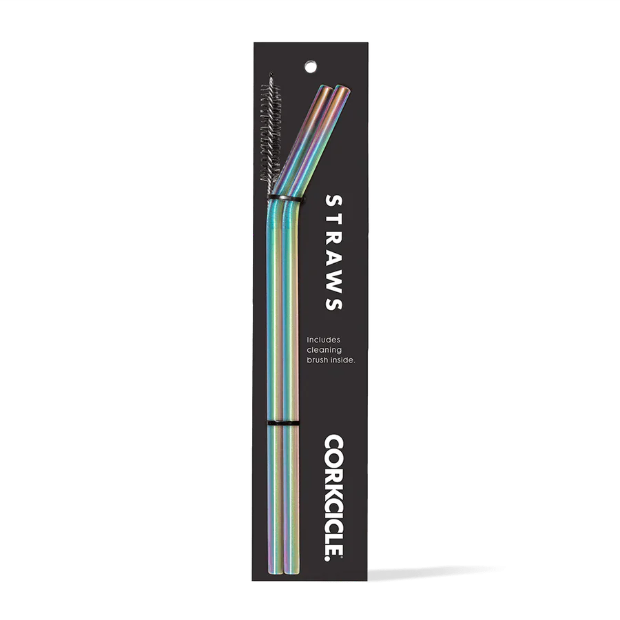 Corkcicle Stainless Steel Prism Straw set (2)