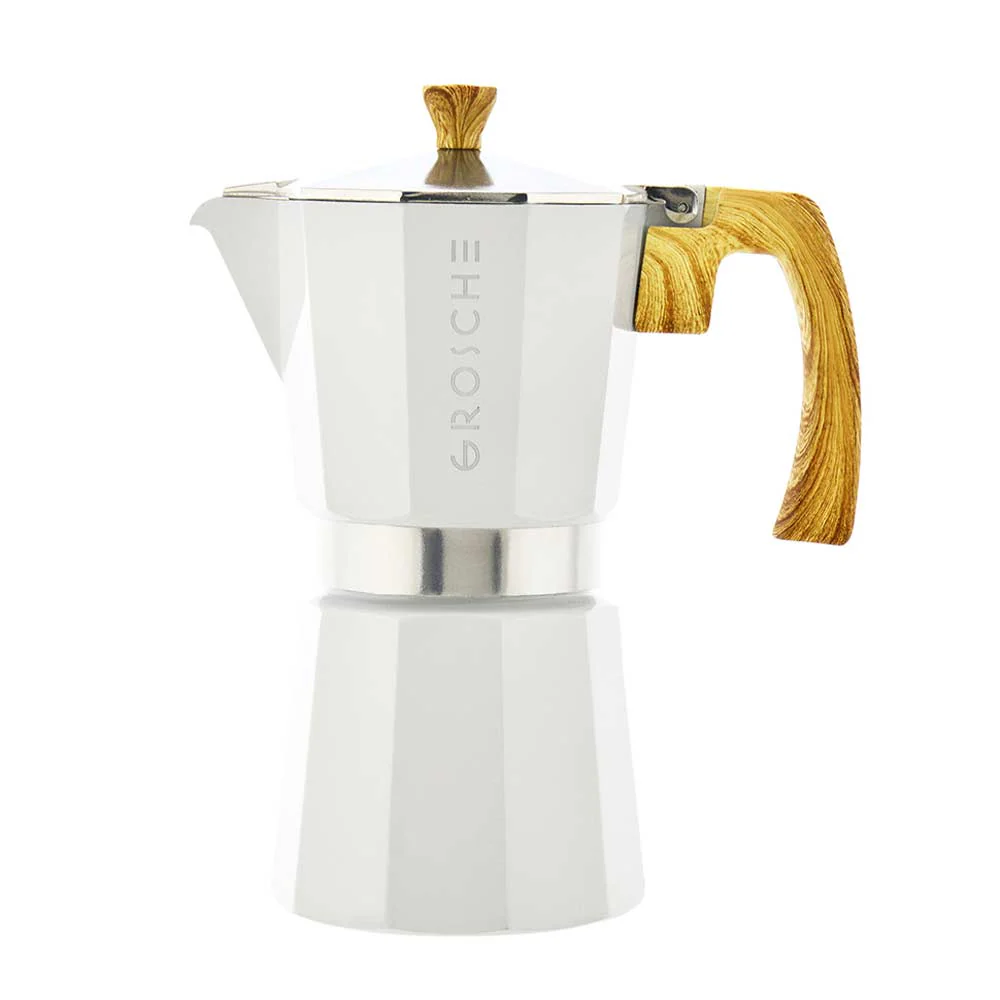 Grosche Milano Stovetop Espresso Maker (White) - Image 3