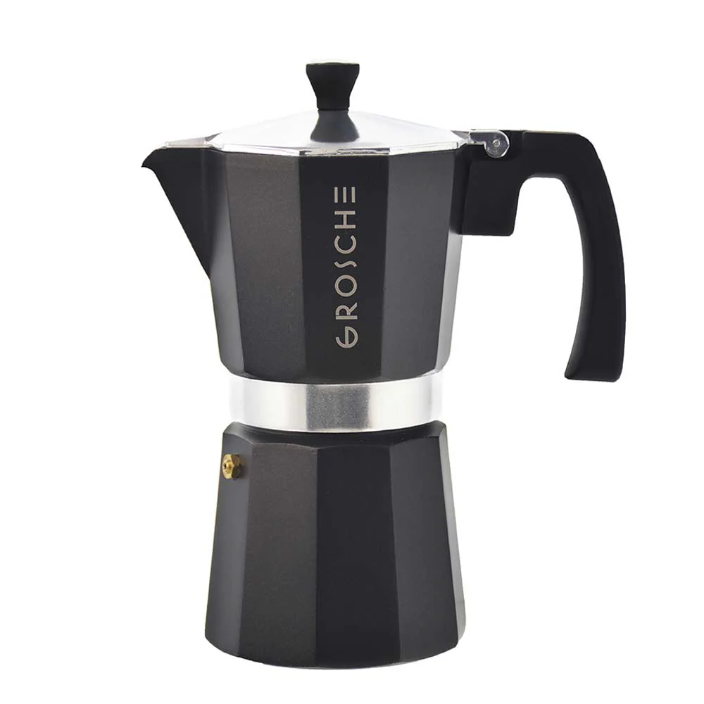 Grosche Milano Stovetop Espresso Maker (Black) - Image 4