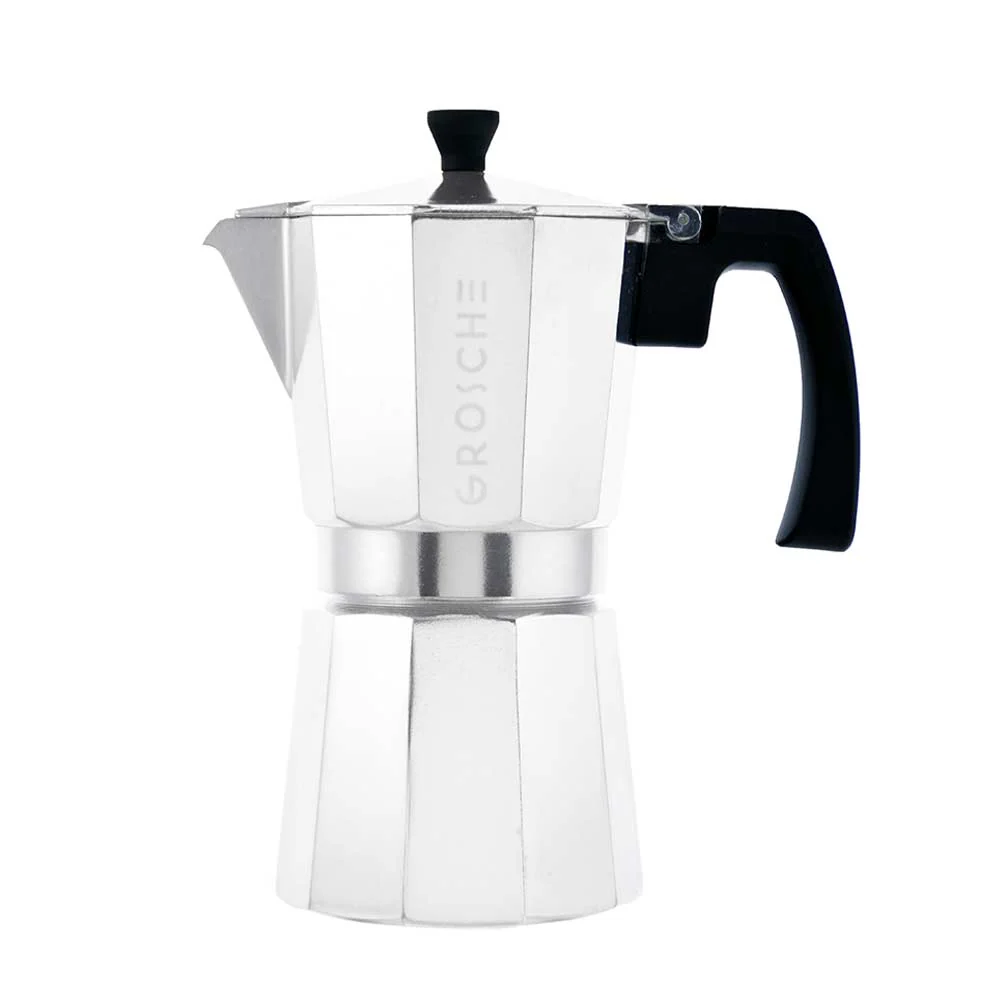 Grosche Milano Stovetop Espresso Maker (Silver) - Image 3