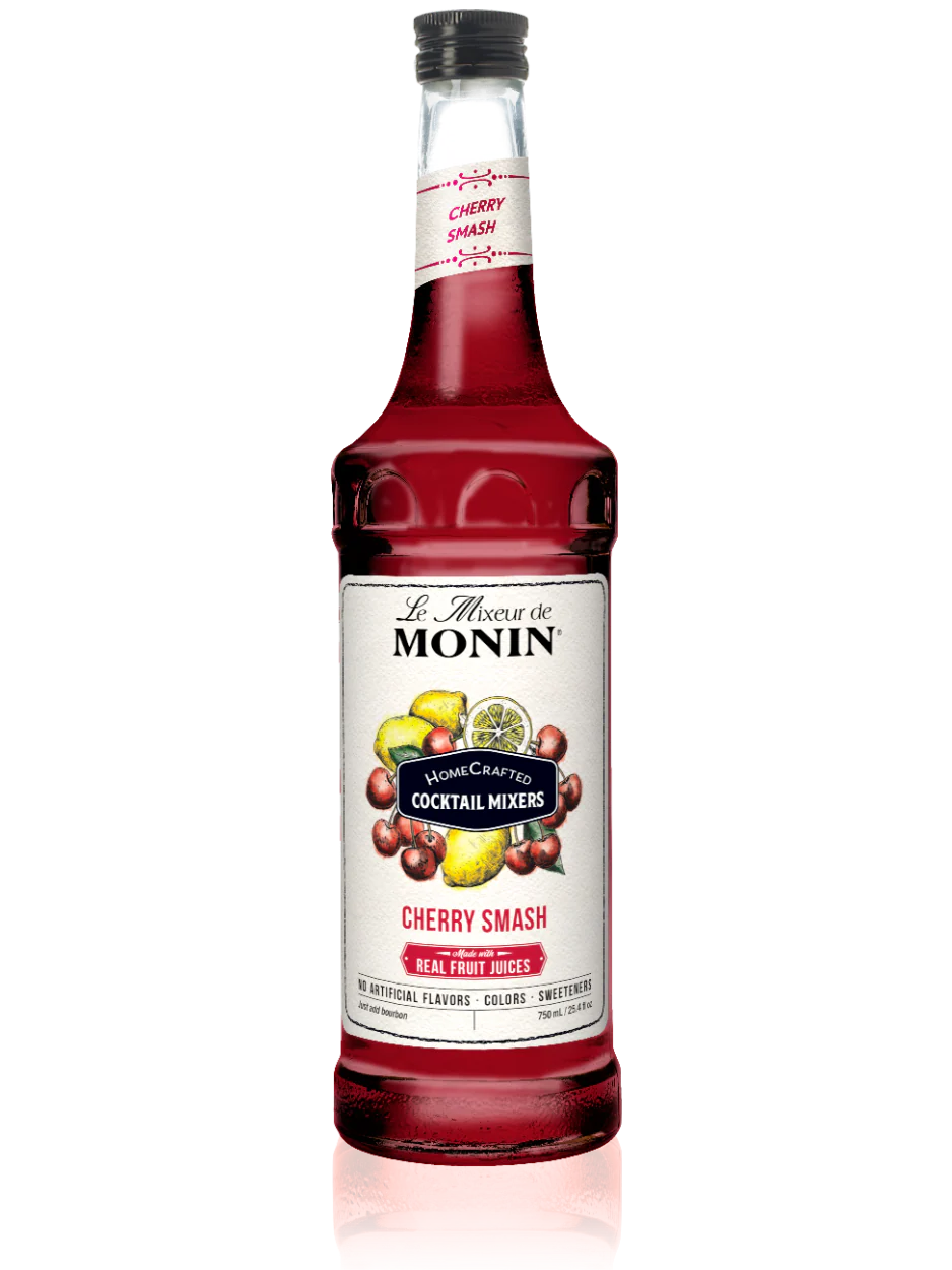 Monin Cherry Smash Cocktail Mixer (750ml)