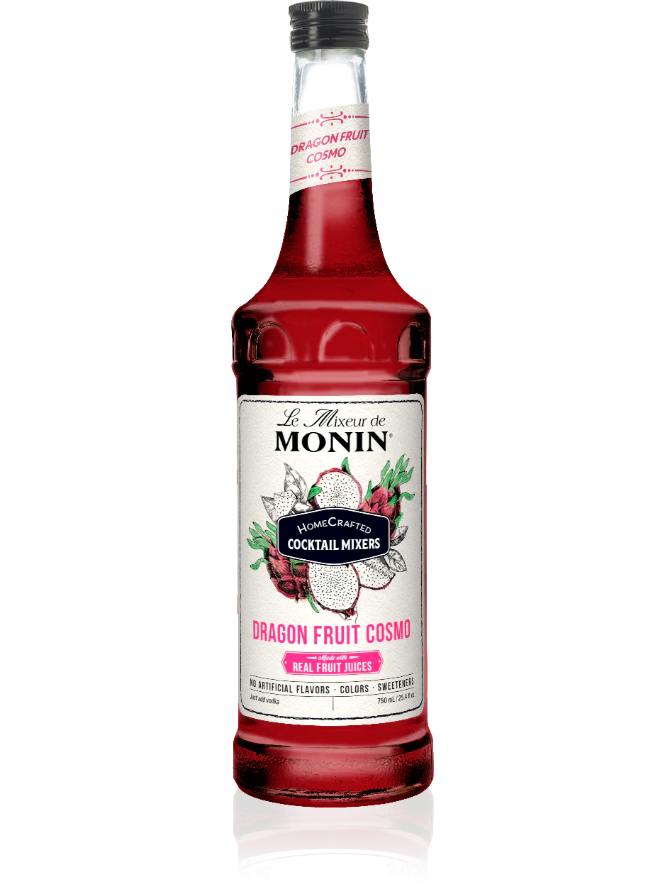 Monin Dragon Fruit Cosmo Cocktail Mixer (750ml)