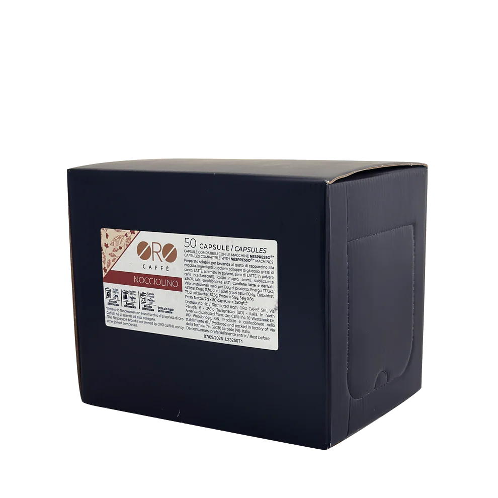ORO Caffè Hazelnut Capsules for Nespresso (50)