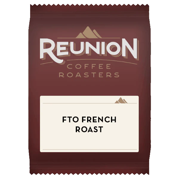 Reunion Coffee Roasters FTO French Roast Coffee (2.5oz x 24)