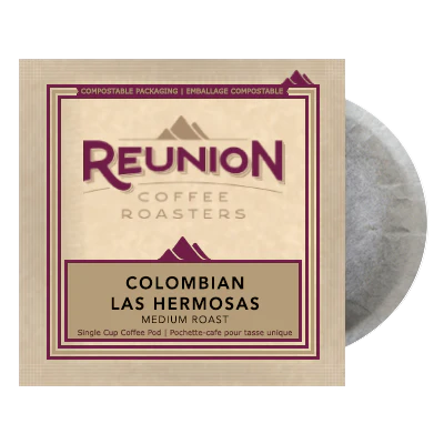 Reunion Coffee Colombia Las Hermosas (16) - 100% Compostable Pods
