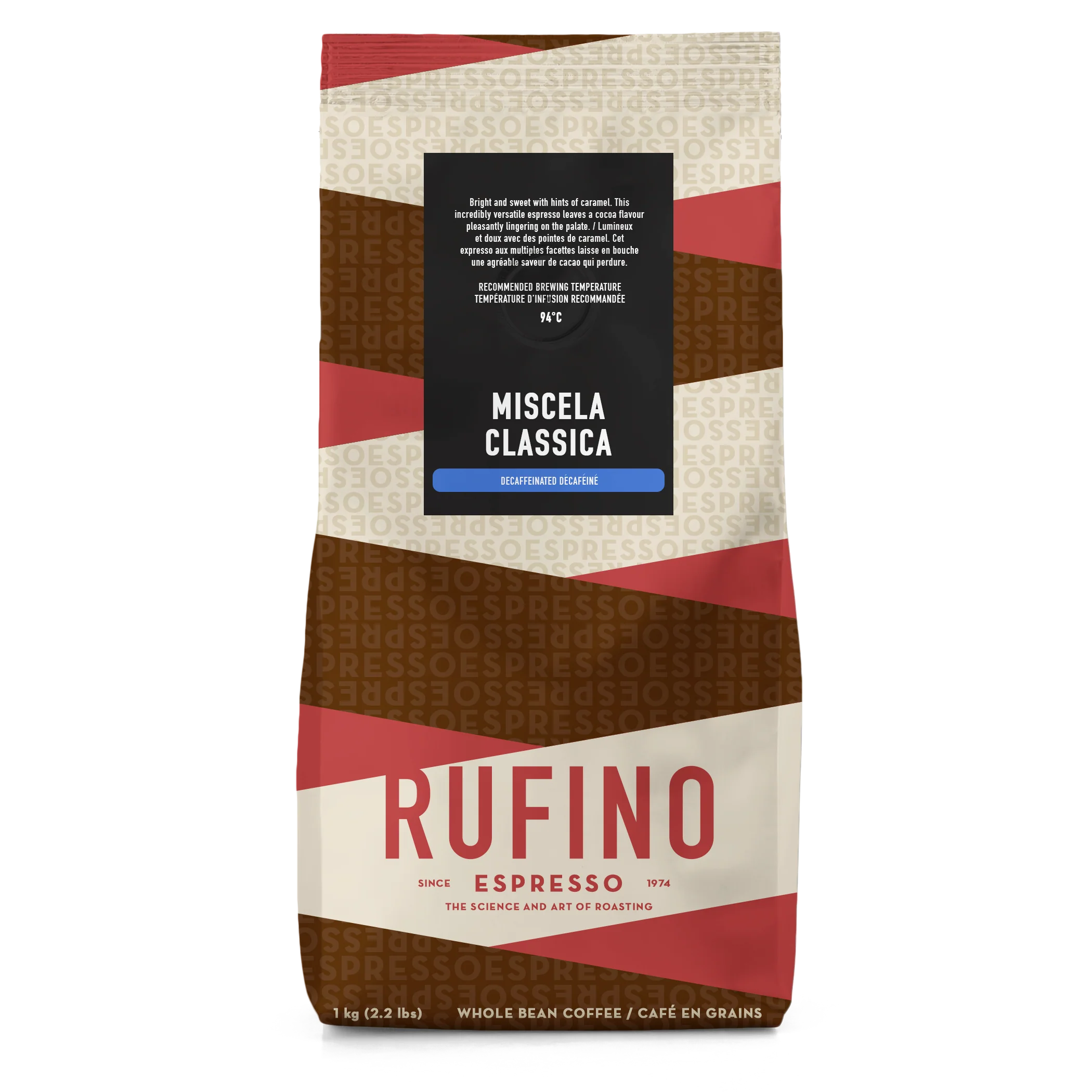Rufino Espresso Miscela Classica Decaffeinated Beans